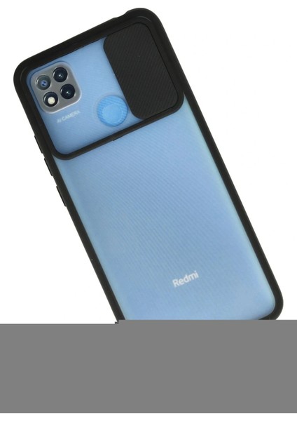 Xiaomi Redmi 9c Kılıf Palm Buzlu Kamera Sürgülü Silikon - Siyah fiyatları