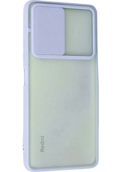 Xiaomi Redmi Note 10 Pro Kılıf Palm Buzlu Kamera Sürgülü Silikon - Lila modelleri