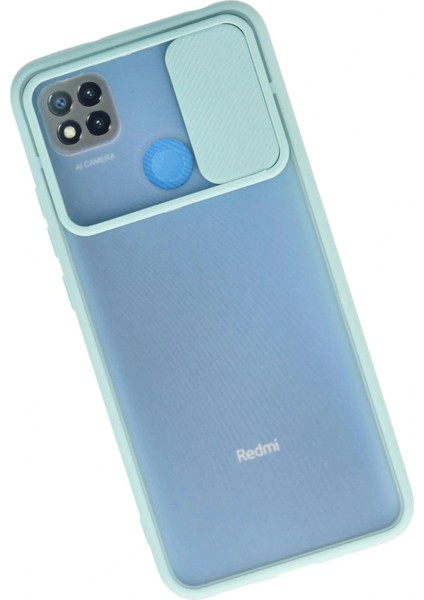 Xiaomi Redmi 9c Kılıf Palm Buzlu Kamera Sürgülü Silikon - Turkuaz fiyatları