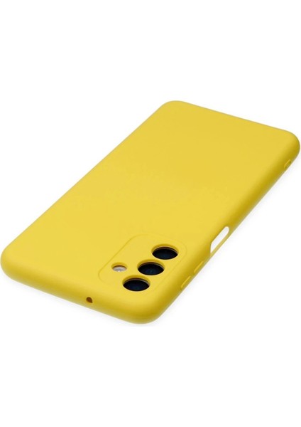 Samsung Galaxy A04S Kılıf Nano Içi Kadife Silikon - Sarı fırsatları