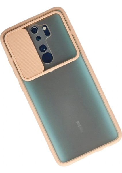 Xiaomi Redmi Note 8 Pro Kılıf Palm Buzlu Kamera Sürgülü Silikon - Pembe fiyatları