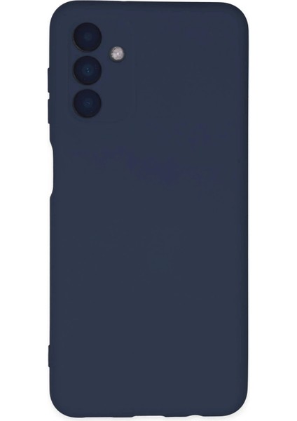 Samsung Galaxy A04S Kılıf Nano Içi Kadife Silikon - Lacivert
