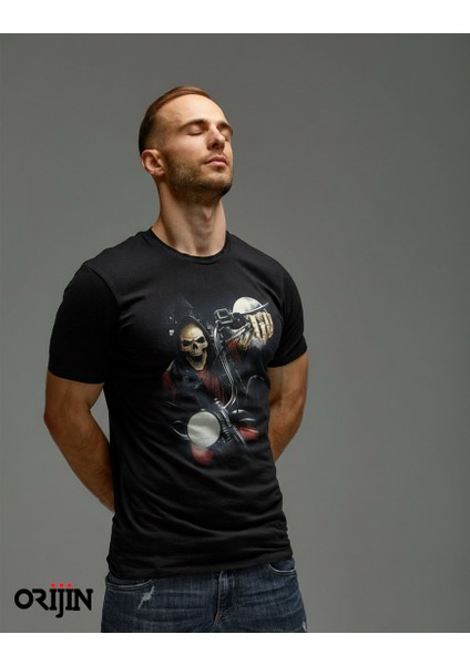 Tshirt Skull Motobiker - Xl fiyatları
