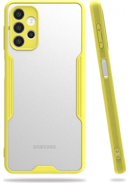Samsung Galaxy A72 Kılıf Platin Silikon - Sarı