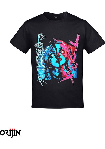 Tshirt League Of Legends Arcane Jinx - Xl