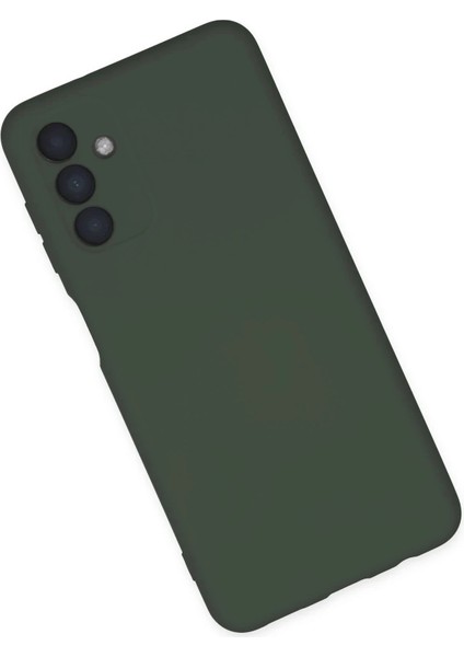 Samsung Galaxy A04S Kılıf Nano Içi Kadife Silikon - Koyu Yeşil modelleri
