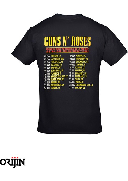 Tshirt Guns N Roses Concert Tour 2025 Special - M modelleri