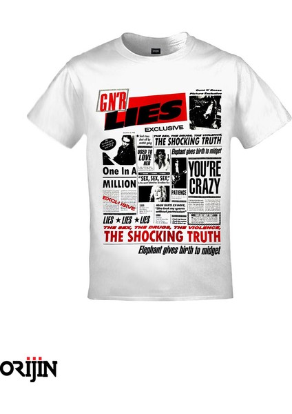 Tshirt Gnr Lies Exclusive - L