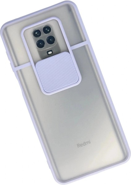 Xiaomi Redmi Note 9 Pro Kılıf Palm Buzlu Kamera Sürgülü Silikon - Lila fiyatları