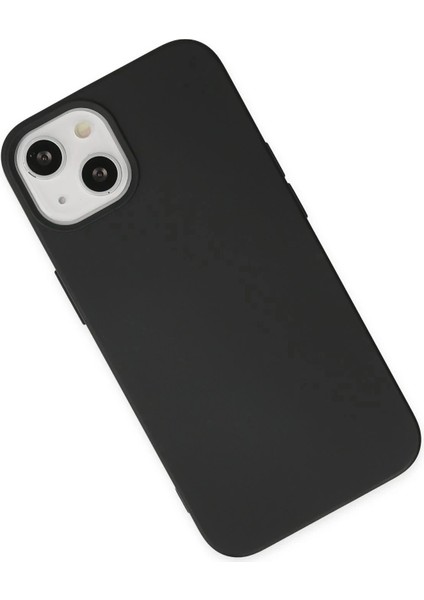 iPhone 15 Plus Kılıf Nano Içi Kadife Silikon - Siyah modelleri