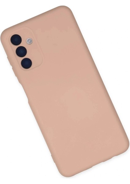 Samsung Galaxy A04S Kılıf Nano Içi Kadife Silikon - Pudra modelleri