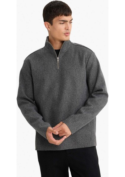 Regular Fit Yarım Fermuarlı Sweatshirt E9626AX25AU modelleri