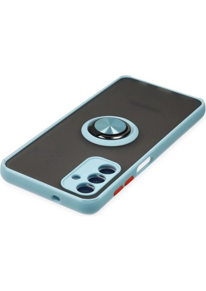 Samsung Galaxy A04S Kılıf Montreal Yüzüklü Silikon Kapak - Buz Mavi fırsatları
