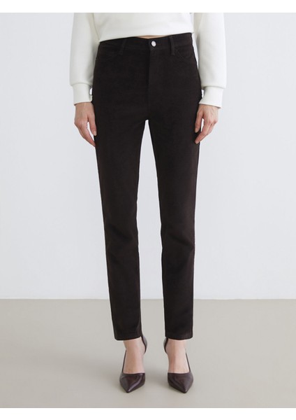 Yeni Sezon Dar Fit Kadife Kadın Pantolon fiyatları