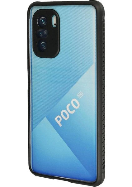 Xiaomi Poco F3 Kılıf Miami Şeffaf Silikon - Siyah modelleri