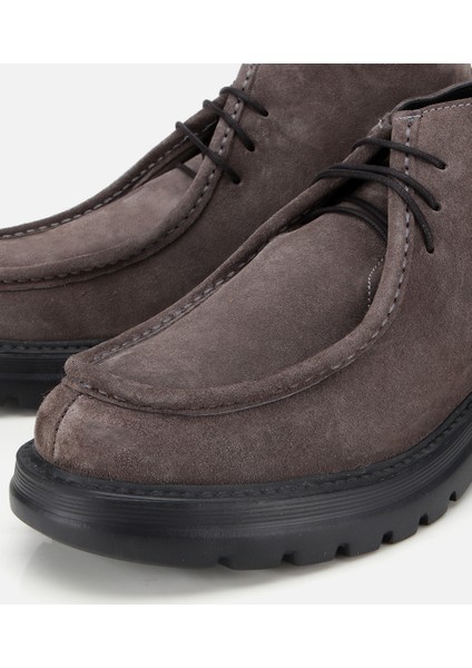 02BOH311930A250 ERKEK Süet Deri Gri Dikiş Detaylı Chelsea Bot modelleri