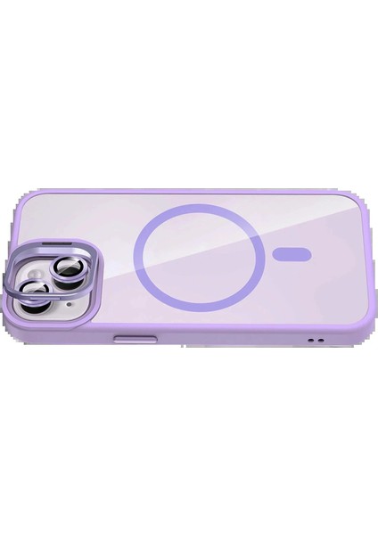 Apple iPhone 13 Remim Lensli Magsafe Standlı Kapak - Lila fırsatları