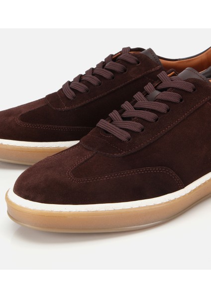 02AYH317540A480 ERKEK Süet Deri Kahverengi Düz Günlük Ayakkabı modelleri