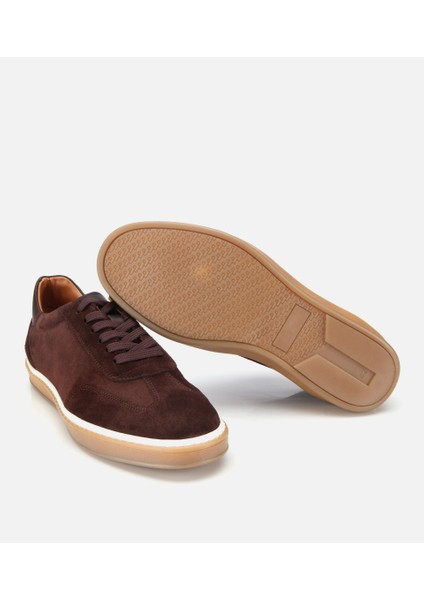 02AYH317540A480 ERKEK Süet Deri Kahverengi Düz Günlük Ayakkabı