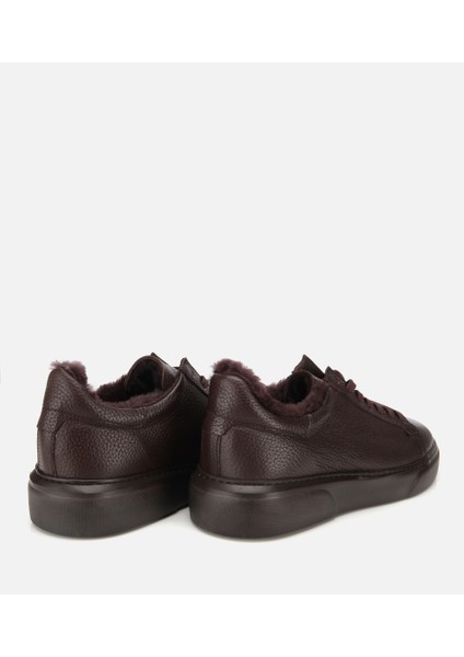 02AYH317560A480 ERKEK Deri Kahverengi Içi Kürklü Düz Günlük Ayakkabı fırsatları