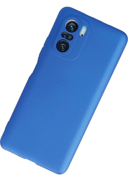 Xiaomi Poco F3 Kılıf First Silikon - Mavi modelleri