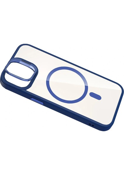 Apple iPhone 11 Remim Lensli Magsafe Standlı Kapak - Lacivert indirimleri