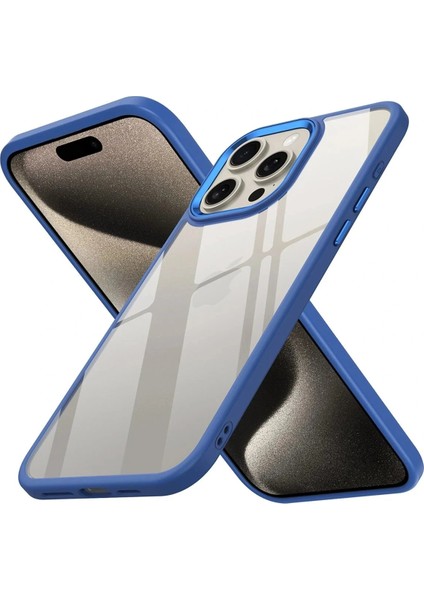 iPhone 15 Pro Kılıf Power Silikon - Mavi