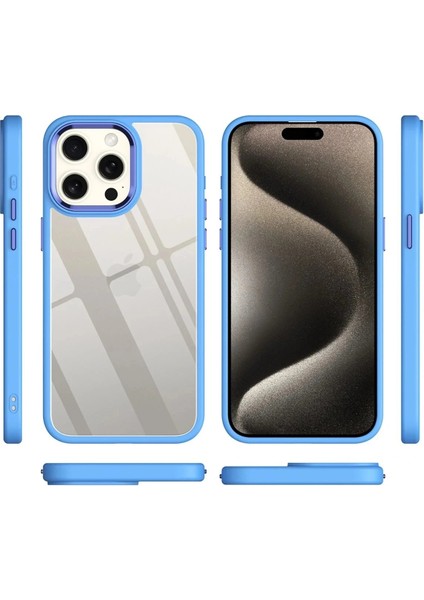 iPhone 15 Pro Kılıf Power Silikon - Mavi modelleri