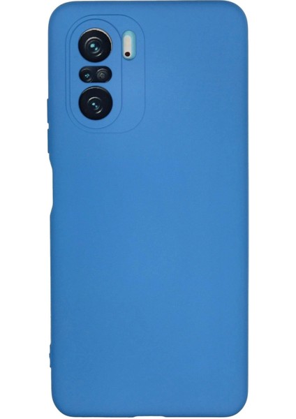 Xiaomi Poco F3 Kılıf Nano Içi Kadife Silikon - Mavi