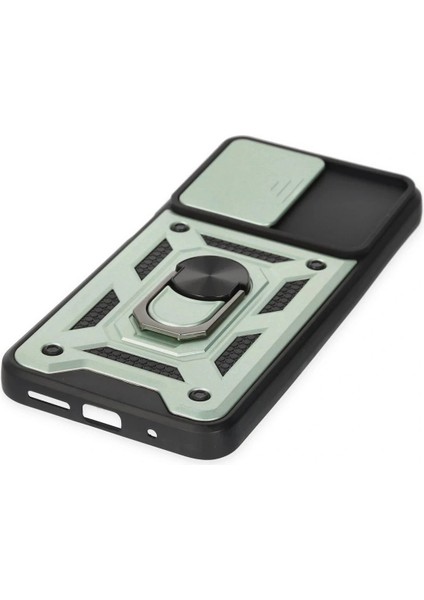 Xiaomi Redmi 10 2022 Kılıf Pars Lens Yüzüklü Silikon - Yeşil indirimleri