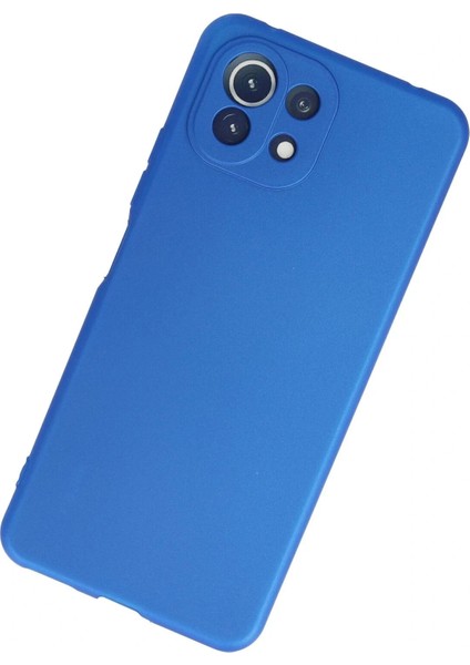 Xiaomi Mi 11 Lite Kılıf First Silikon - Mavi modelleri