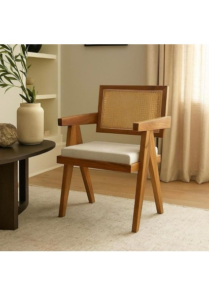 Luna Pergel Model Hazeranlı Ahşap Sandalye
