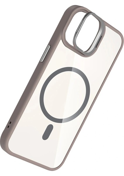 Apple iPhone 11 Remim Lensli Magsafe Standlı Kapak - Titan Gri fırsatları