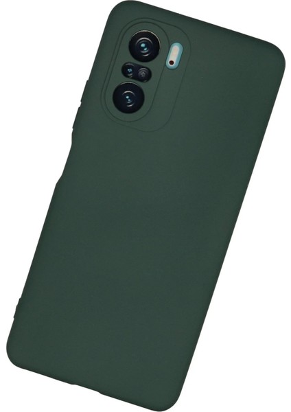 Xiaomi Poco F3 Kılıf Nano Içi Kadife Silikon - Koyu Yeşil modelleri