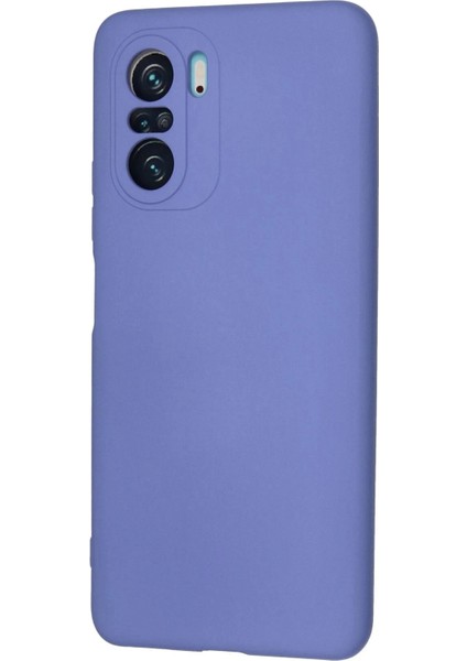 Xiaomi Poco F3 Kılıf Nano Içi Kadife Silikon - Lila modelleri
