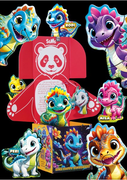 Bebekler Için Ilk Puzzle Yapboz Baby Dinozor - 1 Yaş Üstü Montessori Eğitici Oyuncak fiyatları