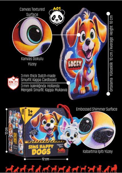 Bebekler Için Ilk Puzzle Yapboz Baby Sevimli Köpekler - 1 Yaş Üstü Montessori Eğitici Oyuncak modelleri