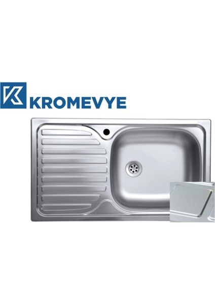 Classıc EC-140-D 43.5X76 Sol Desenli Paslanmaz Çelik Mutfak Evyesi