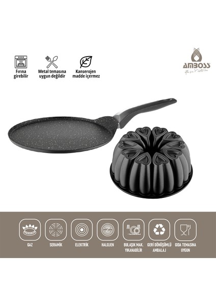 Sweet 2 Parça Krep Tava & Kek Kalıbı modelleri