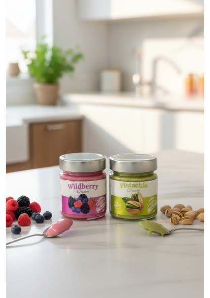 Orman Meyvesi ve %30 Antep Fıstık Kreması 2 Adet 220 Gr.