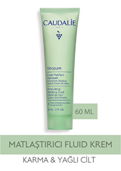 Vinopure Matlaştırıcı Nemlendirici Sıvı Krem 60 ml Yağlı Ciltler İçin fiyatları