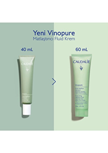 Vinopure Matlaştırıcı Nemlendirici Sıvı Krem 60 ml Yağlı Ciltler İçin