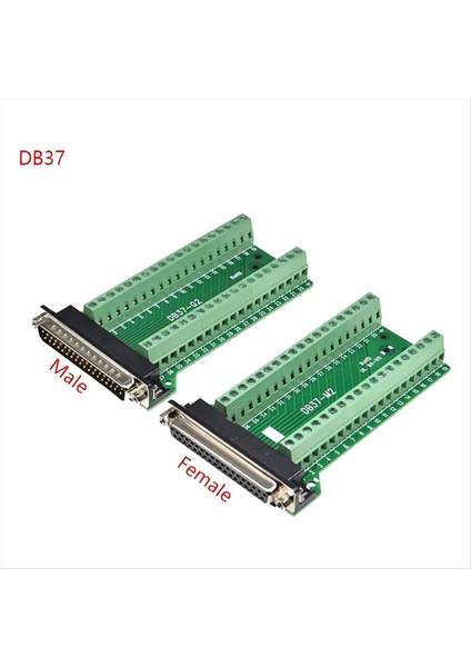 2pcs DB37 Erkek Kadın Breakout Pano Konnektörü, RS232 D-Sub Seri 37 Pin Port Terminali Lehderfree Adaptör (Yurt Dışından) fiyatları