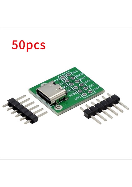 50PCS USB Type-C Pcb Konnektör Pinboard Test Kartı Lehim Kadın Dip Pin Başlık Adaptörü (Yurt Dışından) fiyatları