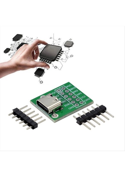 50PCS USB Type-C Pcb Konnektör Pinboard Test Kartı Lehim Kadın Dip Pin Başlık Adaptörü (Yurt Dışından) indirimleri