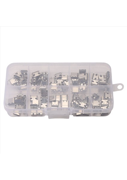 100PCS/LOT 10MODEL Type-C Type-C USB Şarj Dock Connectors Mix 6pin ve 16PIN Telefon ve Dijital Ürün Onarım Kitleri Için Kullanım (Yurt Dışından)