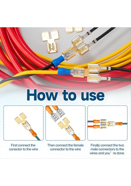 8 Adet Çift Arka Kürek Konnektörü Hızlı Bağlantısı Elektrikli Iki Yönlü Tel Terminal Adaptör Yalıtılmayan Erkek Single (Yurt Dışından) fiyatları