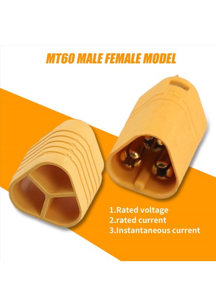 5 Çift MT60 3.5mm 3 Telli 3 Kutuplu Konektör Fiş Rc Esc Için Motordan Motor 5 Erkek Konnektör ve 5 Kadın Konektör (Yurt Dışından) indirimleri