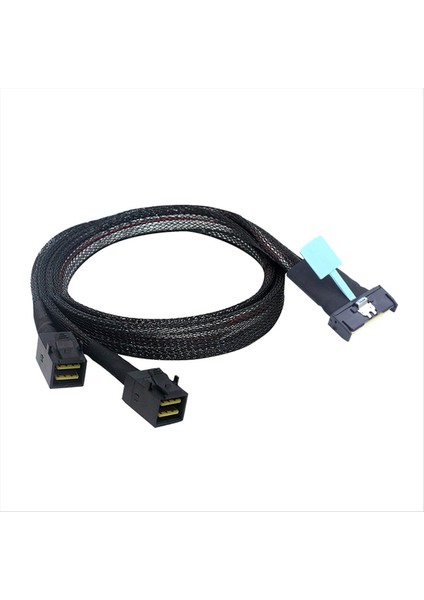 Mcıo 8ı Ila 2 x Sff 8643 Kablo Pcıe Gen5 Mcıo 8x - Mını Sas Hd Sff 8643 Sunucu Veri Merkezi Için Hızlı Kablo 0.5m (Yurt Dışından)