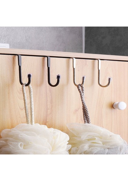 Paslanmaz Çelik Kanca Yumruksuz Çift S Şeklinde Kanca, Mutfak ve Banyo Dolabı Kapı Kıyafetleri ve Havlu Depolama Askısı A (Yurt Dışından) fırsatları